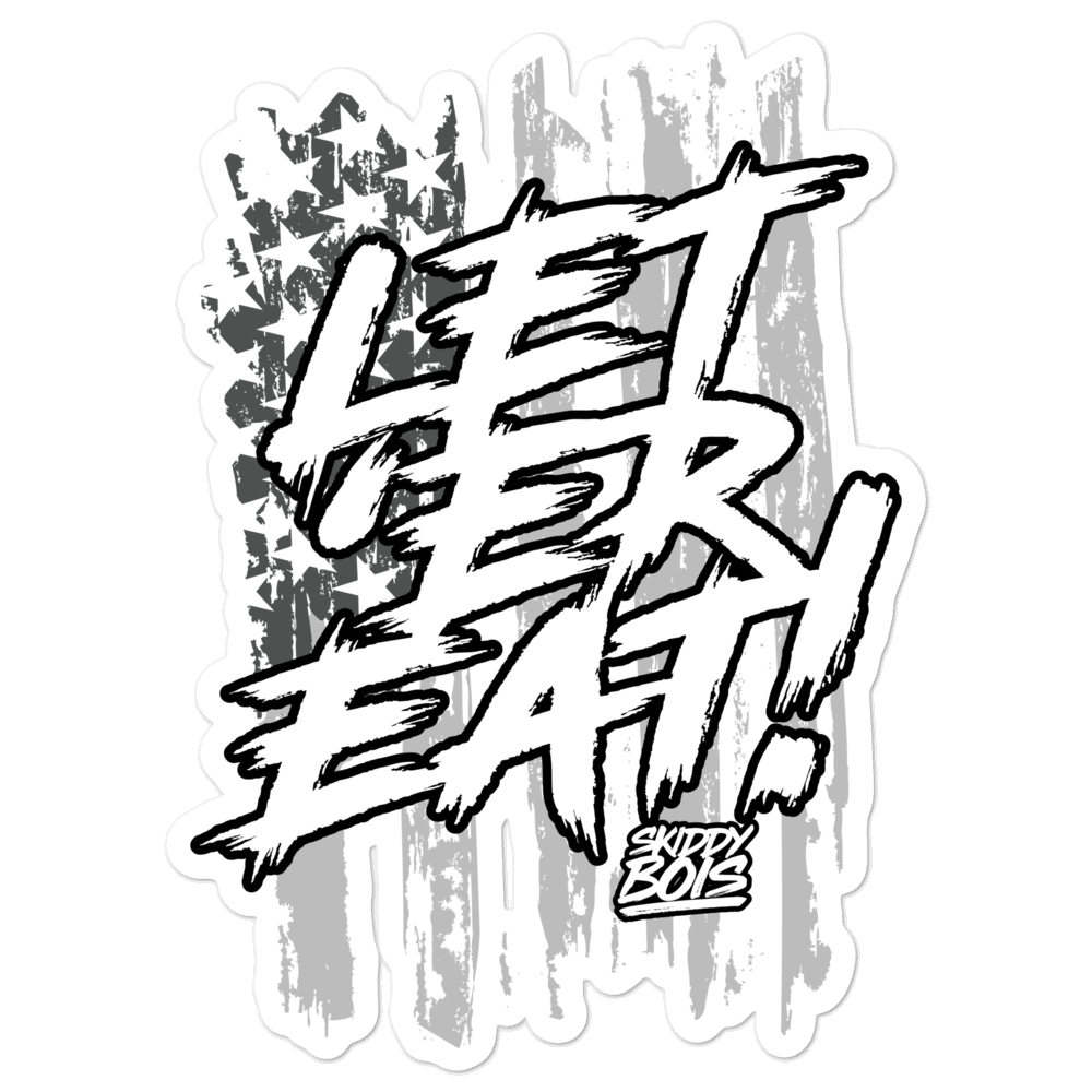 Let 'Er Eat Black Ops Bubble-free stickers