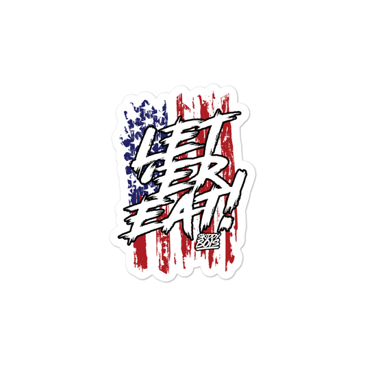 Let 'Er Eat Bubble-free stickers