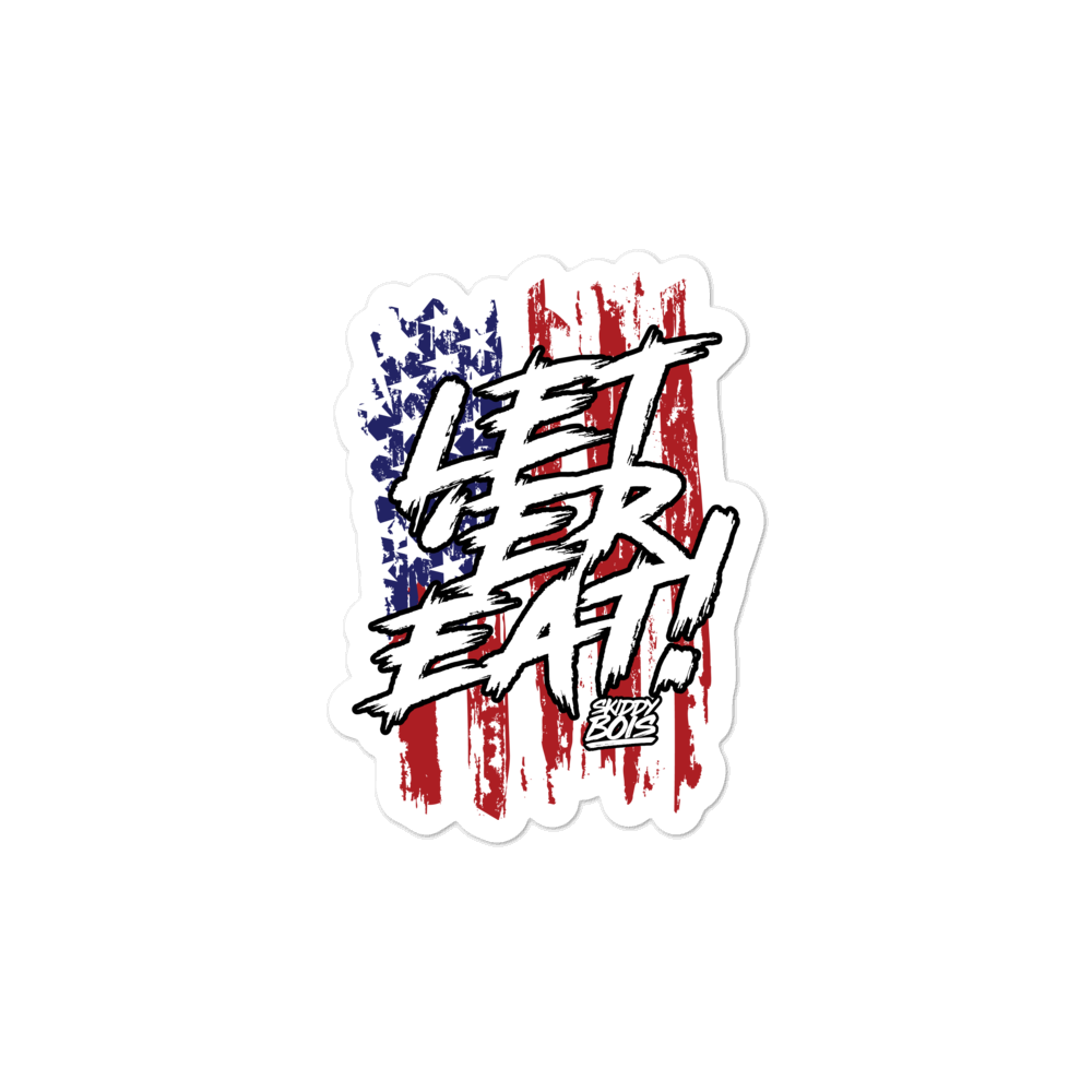 Let 'Er Eat Bubble-free stickers